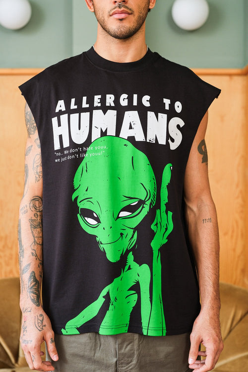 Allergic To Humans Oversized Tank