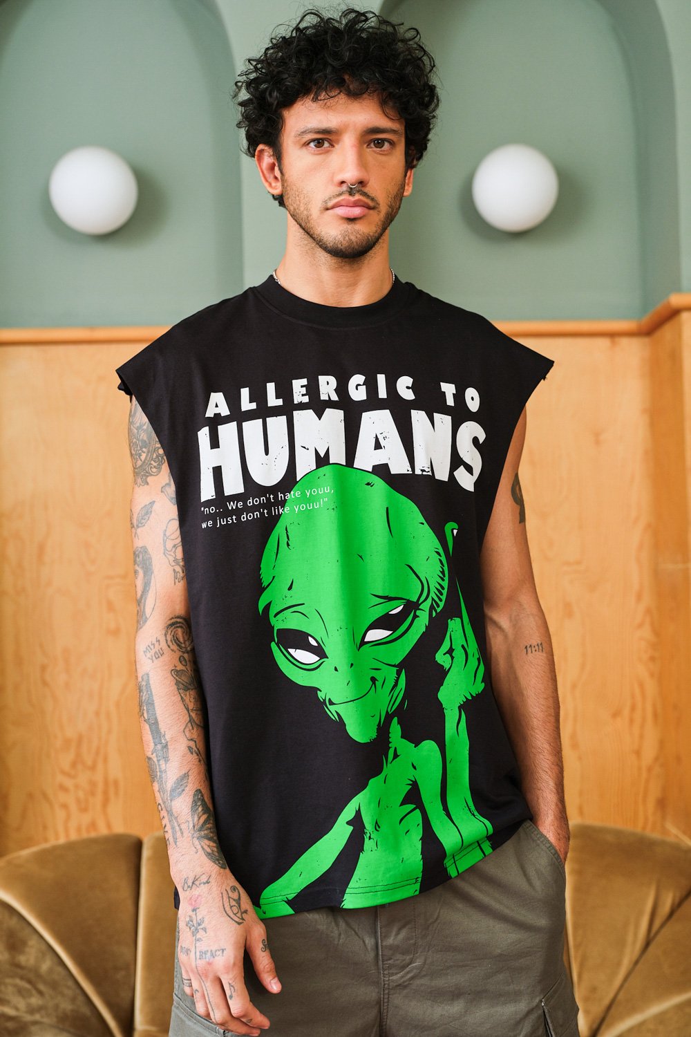Allergic To Humans Oversized Tank