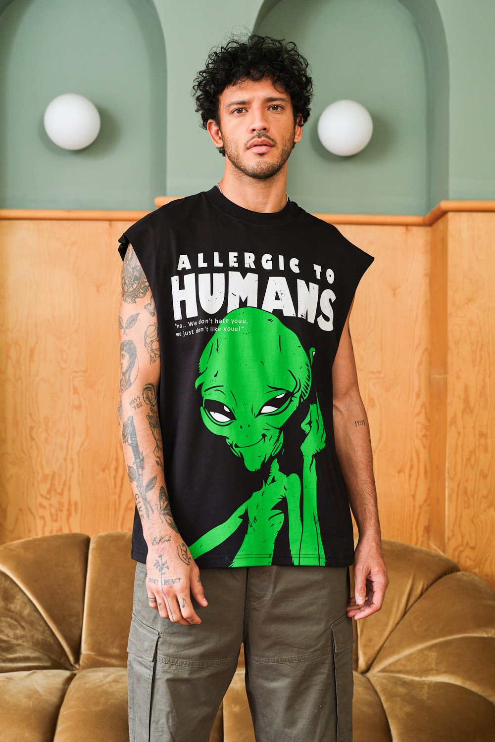 Allergic To Humans Oversized Tank