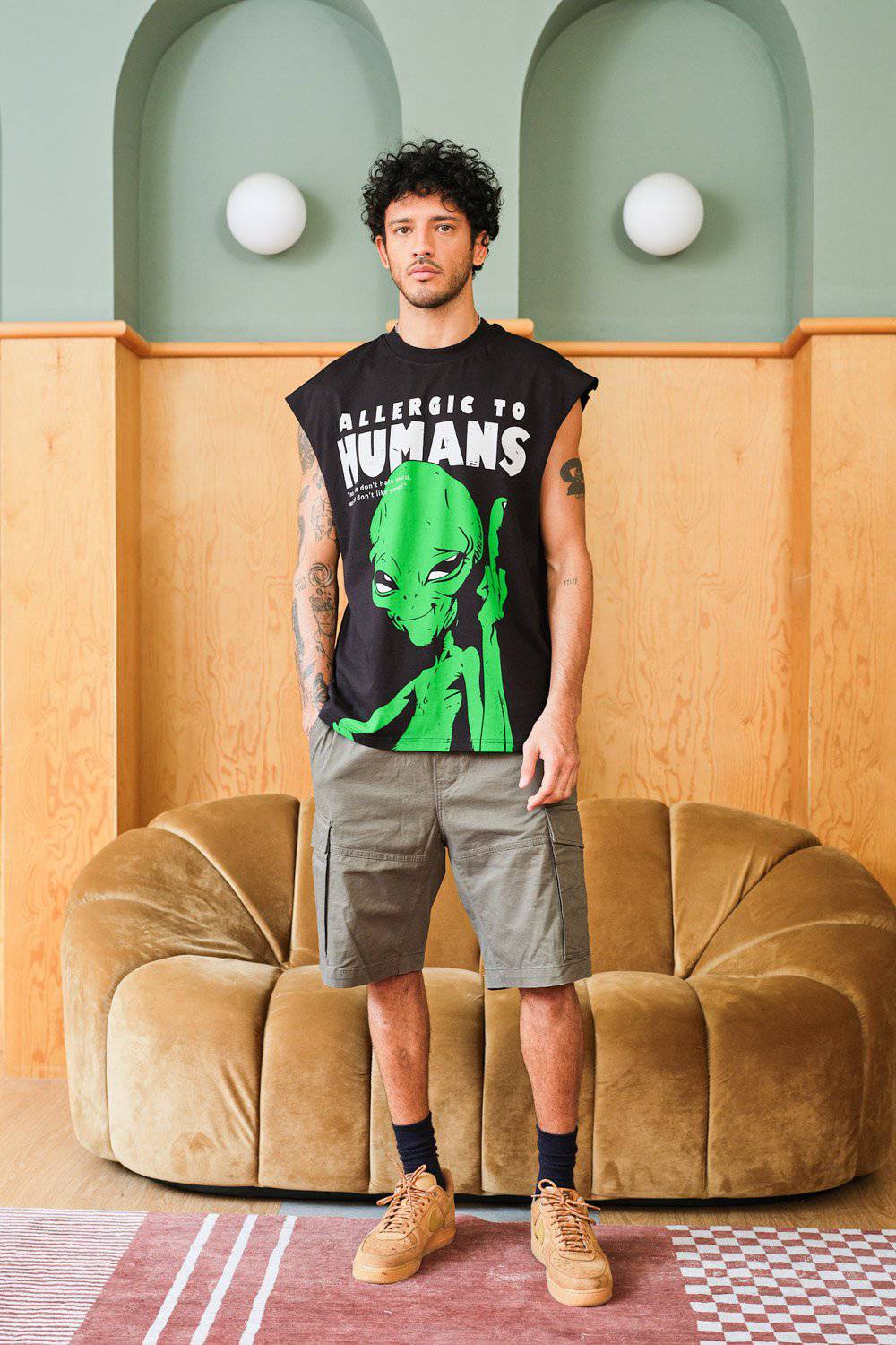Allergic To Humans Oversized Tank
