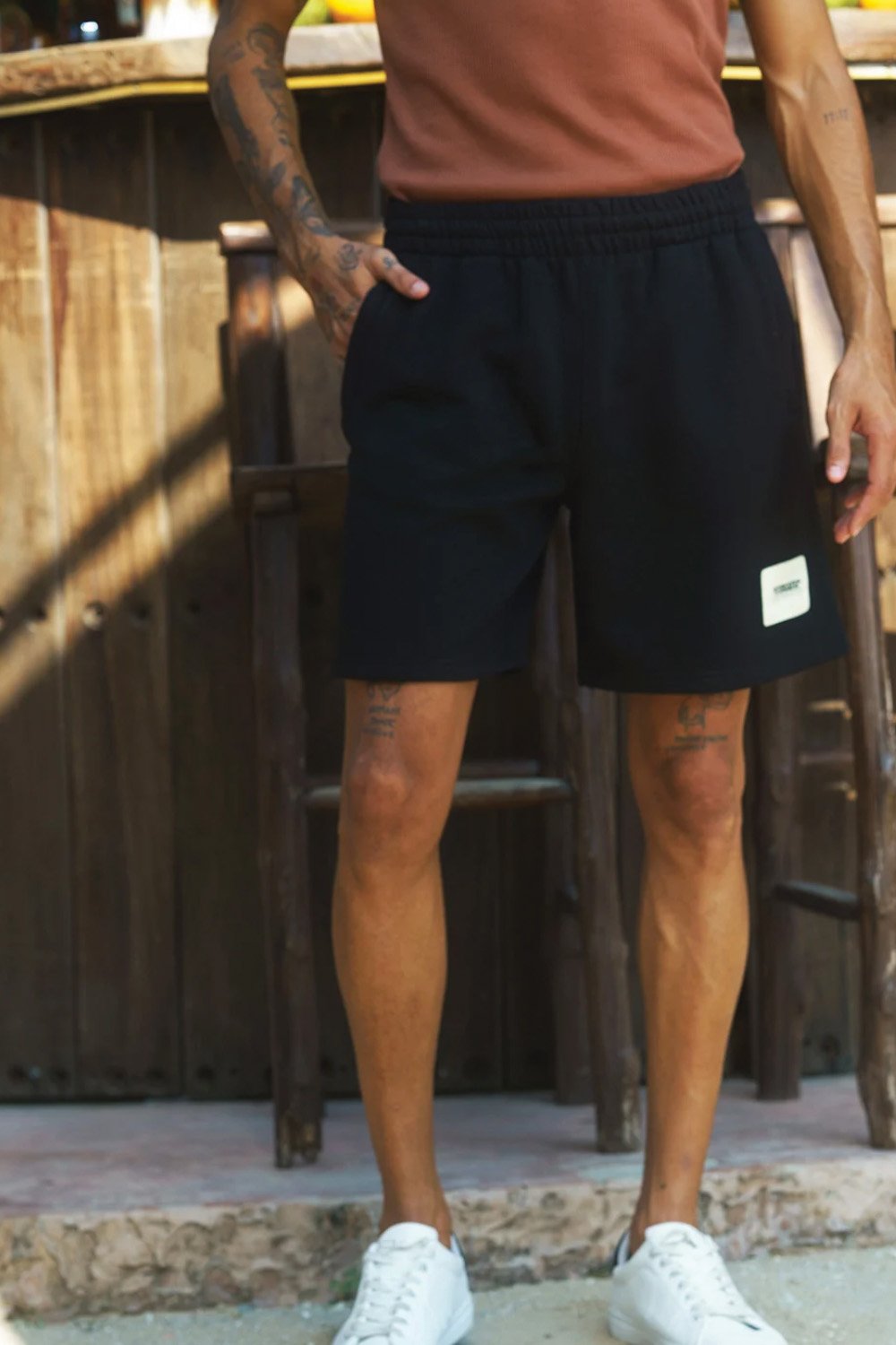 Black Heavyweight Lounge Shorts