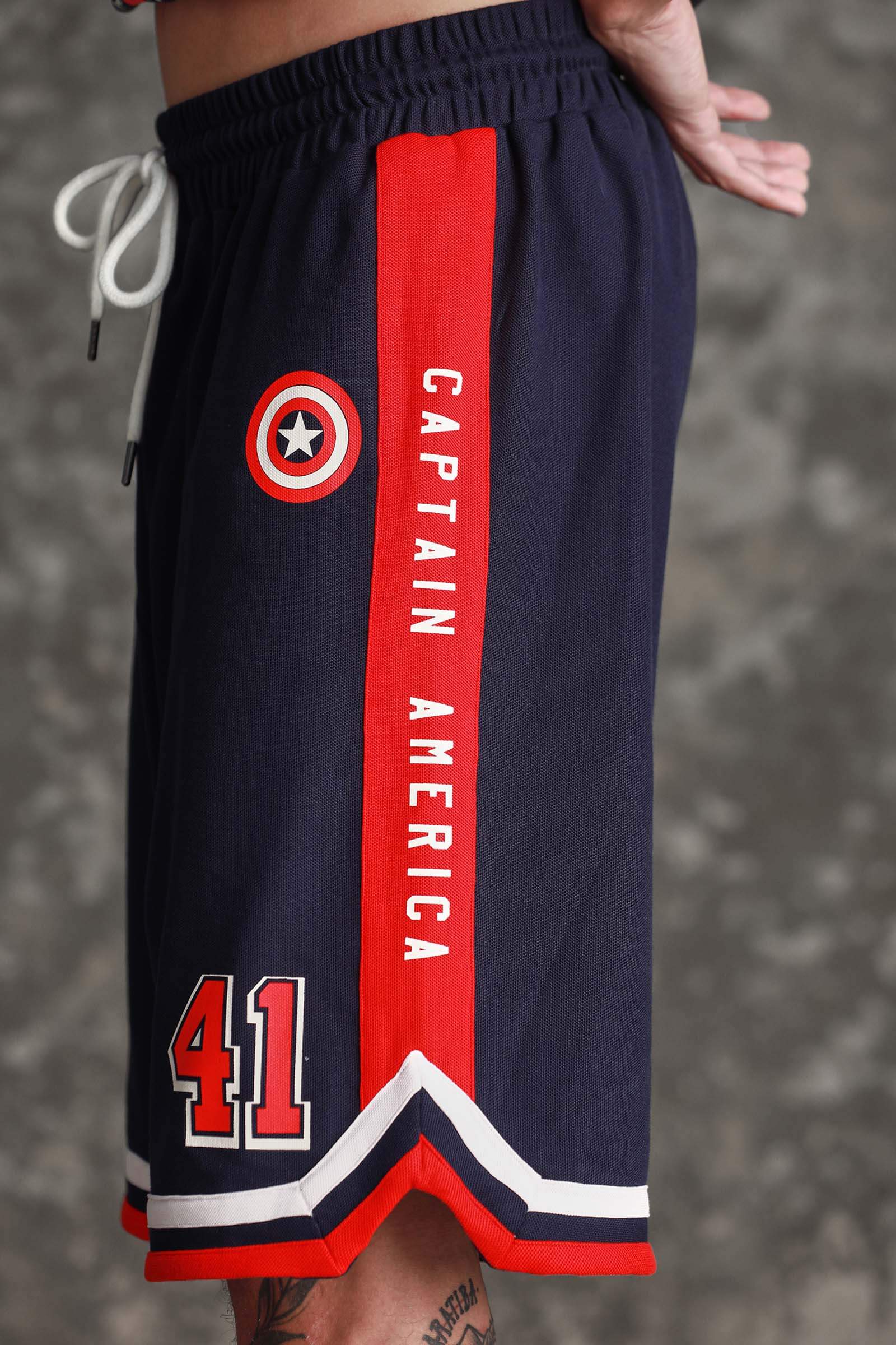 Captain America Jersey Shorts