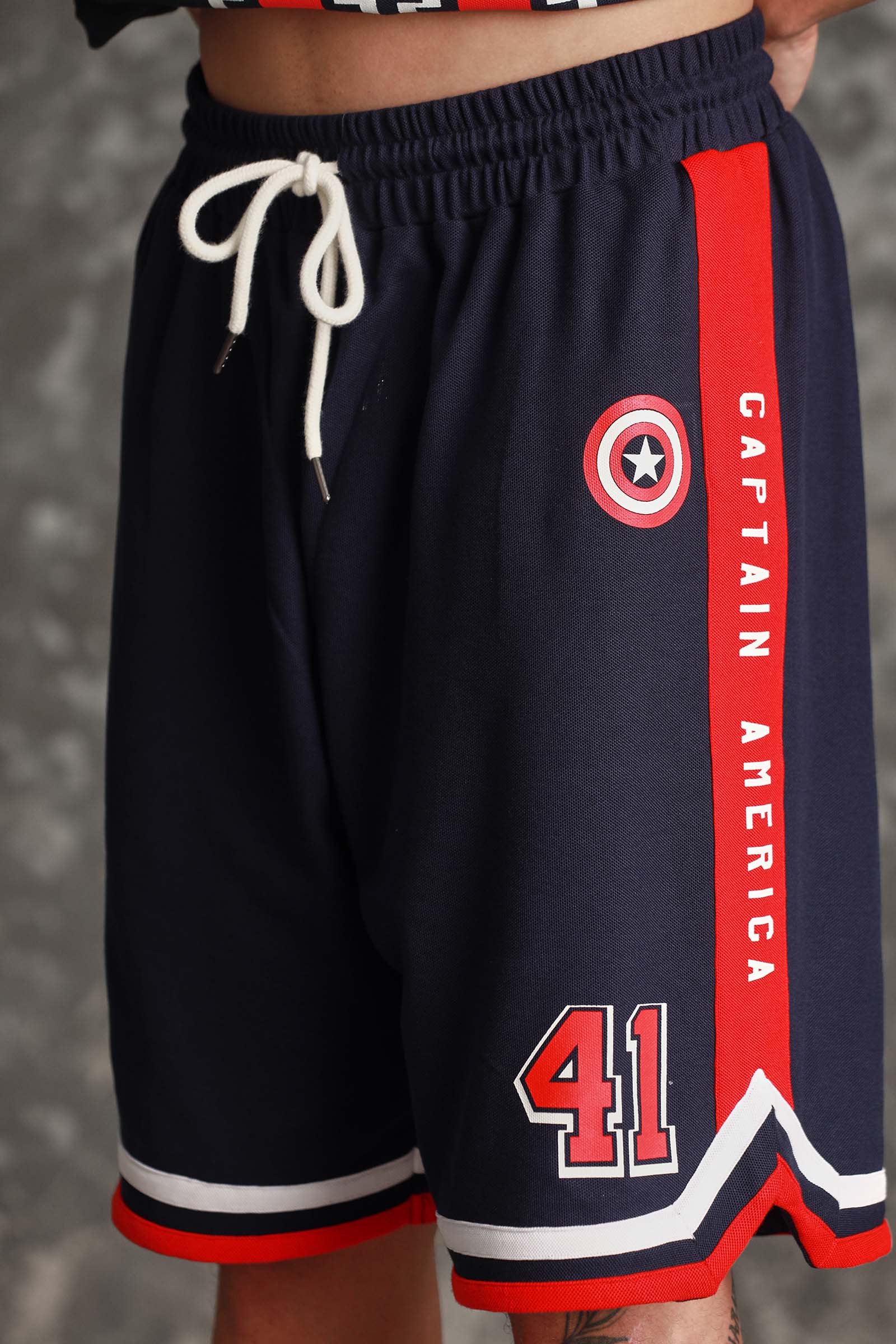 Captain America Jersey Shorts