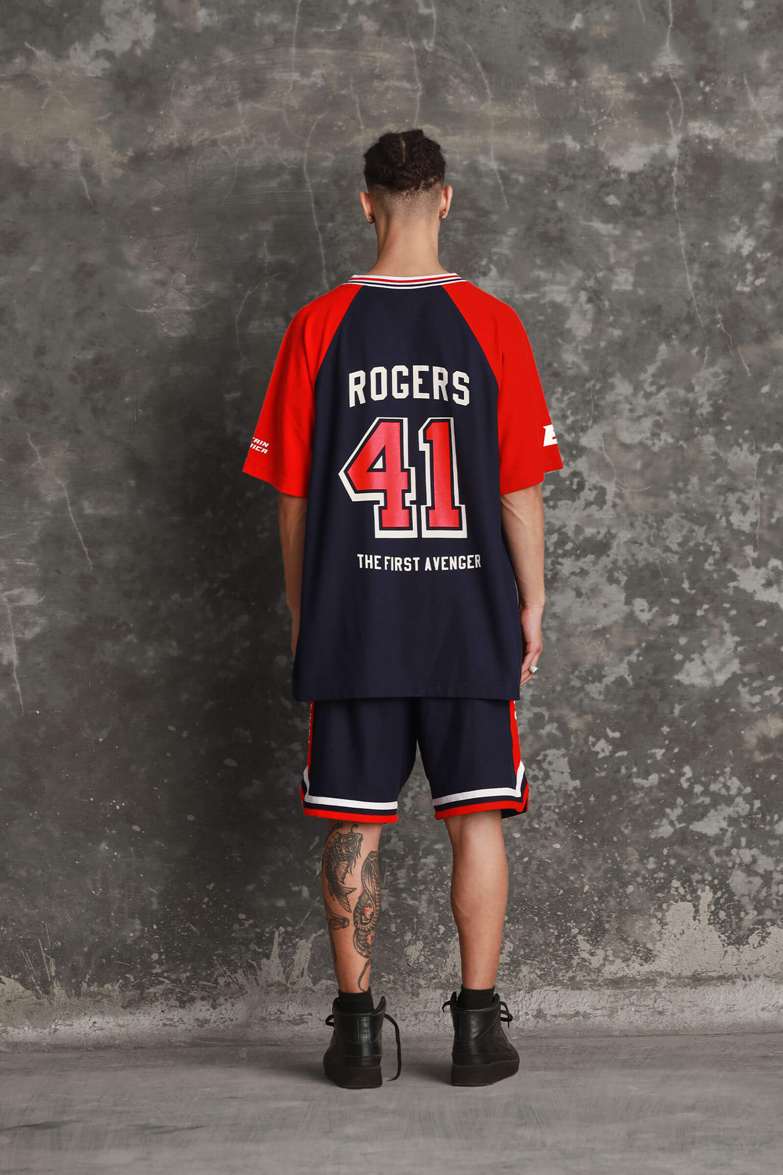 Captain America Jersey Shorts